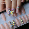 Butterfly Crystal Luxury Press on nails - unbranded box - Neshaí Fashion & More