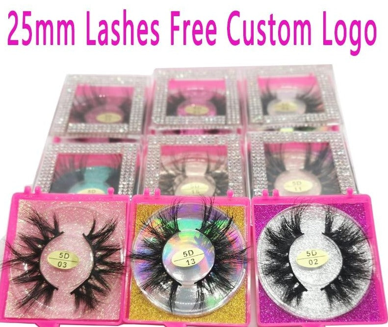 Lashes with Rhinestone box Wholesale- Free Custom Logo - Neshaí Fashion & More
