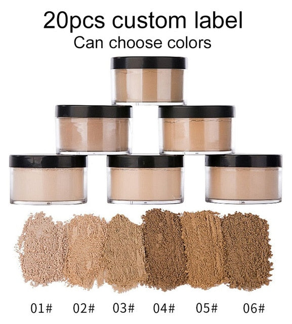 25pcs Custom Label Makeup Matte Setting Powder - Neshaí Fashion & More