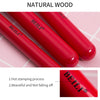 Red Natural Makeup Brushes Set 11-32pcs p - Neshaí Fashion & More