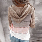 V Neck Patchwork Casual Knitted Top - Neshaí Fashion & More