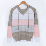 V Neck Patchwork Casual Knitted Top - Neshaí Fashion & More