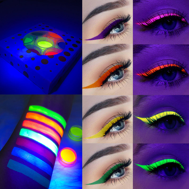 7Pcs/Set Wet Eyeliner Set - neon & pastel colors - Neshaí Fashion & More