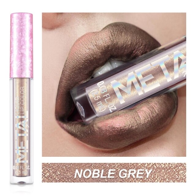 Matte Liquid Lipstick Shimmer Metal - Neshaí Fashion & More
