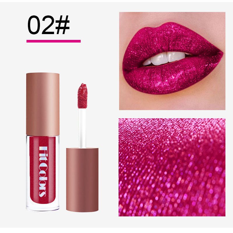 4pcs/set Metallic Glitter Matte Lipstick Waterproof - Neshaí Fashion & More