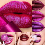 4pcs/set Metallic Glitter Matte Lipstick Waterproof - Neshaí Fashion & More