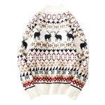 Unisex Striped Knit Sweater Retro