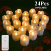 6/24Pcs Flameless LED Candles Tea Light