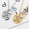 My Story Isn't Over Yet Semicolon Necklace Pink Blue Crystal Bead Charm - Neshaí Fashion & More