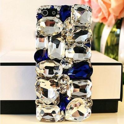 Chunky funky phone case Lovely Bling Crystal Diamonds Rhinestone 3D Stones Hard Back Cover for iphone 7/5/5S for Samsung Galaxy S5 6 7 EDGE - Neshaí Fashion & More