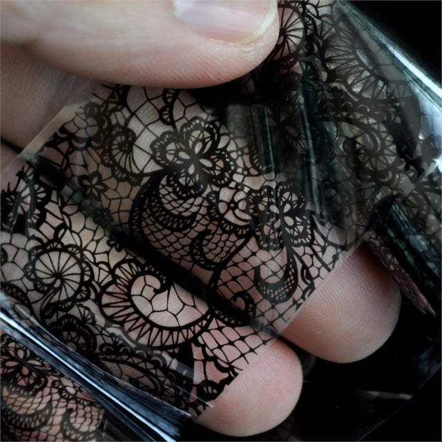 Decal Foil Image Transfer Spirit Wild flower Manicure Decoration Roll in clear jar 1m - Neshaí Fashion & More