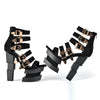 Black Platform Sandals Thick heel - Neshaí Fashion & More
