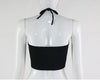 Top Crop Feminino Funny Letter I Have No Tits Strapless Tops 100% Cotton - Neshaí Fashion & More