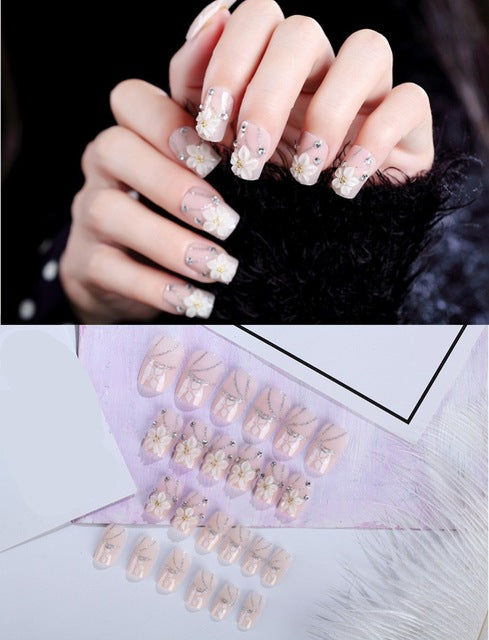 24Pcs/Set Fake Nails Press on - Neshaí Fashion & More