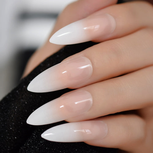 Ombre Extra Long French Nail Extreme Stiletto Sharp Gradient Wholesale Manicure Tips - Neshaí Fashion & More
