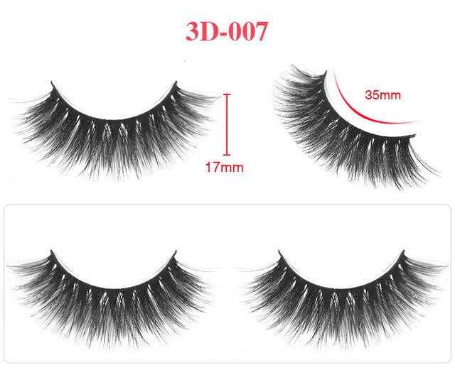 round clear  case makeup lashes 1 pair - Neshaí Fashion & More