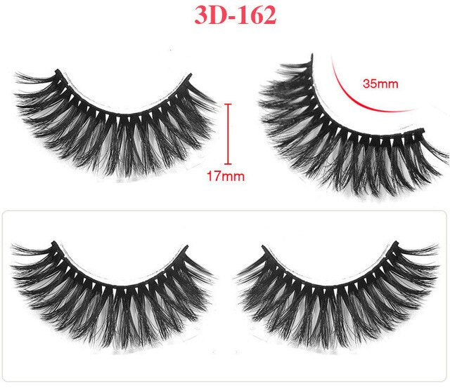 round clear  case makeup lashes 1 pair - Neshaí Fashion & More