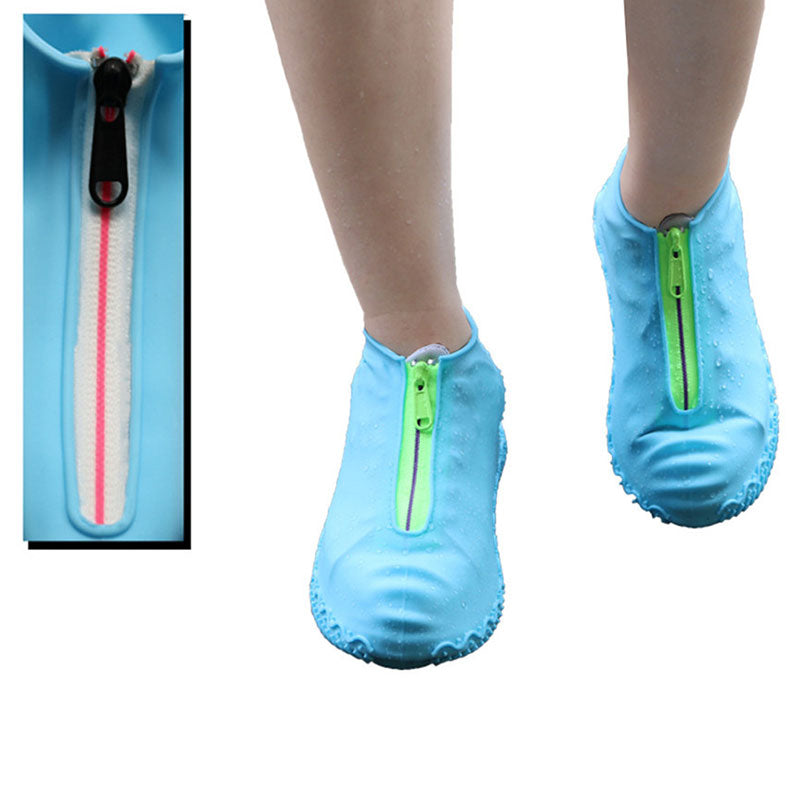 Silicone Covers Zip Overshoes Galoshes Men Women Kids Waterproof Shoe Covers Outdoor Travel Rainproof - Neshaí Fashion & More