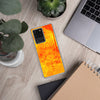 Orange mandala Samsung Case